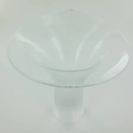 Lasimaljakko, Iittala sign. Tapio Wirkkala, Kantarelli, yksi pieni kolhu alareunassa, korkeus 90mm