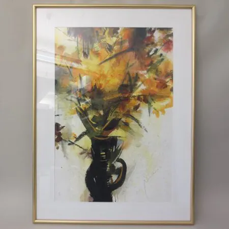 Vesivärityö, signeeraus Nandor Mikola, kuvakoko 48*70cm Ota yhteys panttilainaamoon kuljetusmaksusta sopimiseksi.