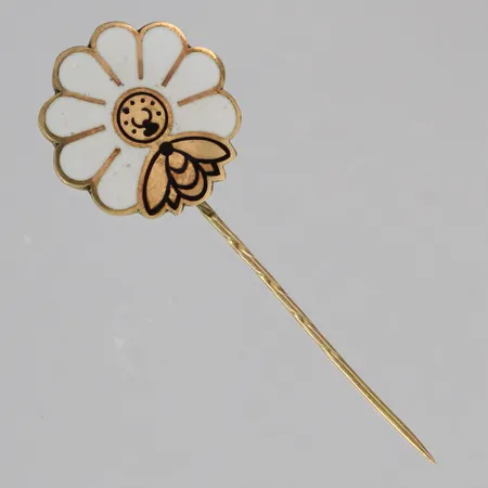 Emaloitu rintaneula, korkeus 46mm, 585br, paino 2,7g