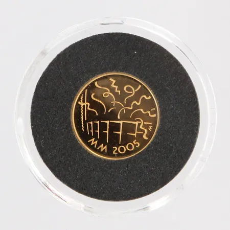 Kultaraha Yleisurheilun MM-kilpailut 2005, 20 euroa, 900, paino 1,7g, laatikko ja todistus