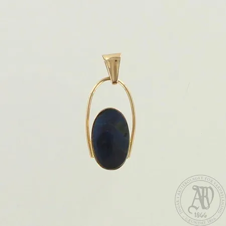 Spektroliitti riipus, korkeus 25mm, 585br, paino 1,3g 