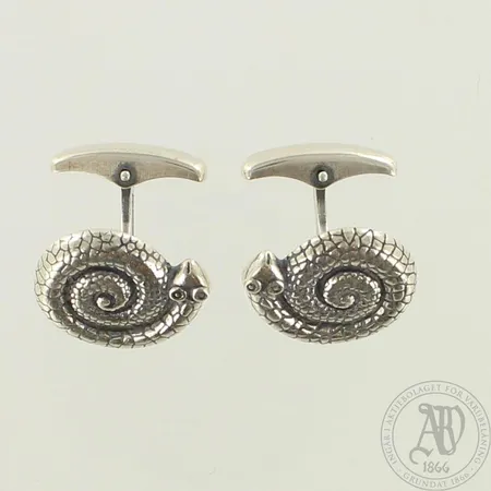 Kalvosinnapit Kalevala Koru, Vaskikäärme, vuodelta 1999, 925, rasia paino 15,0g 
