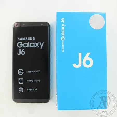 Älypuhelin Samsung, Galaxy J6 Gold, 5.6" HD+Super AMOLED Infinity -näyttö, (720x1480), 32 Gt tallennustila, uuden veroinen, ohjekirja, laatikko ja laturi, takuutodistus 20.3.2019