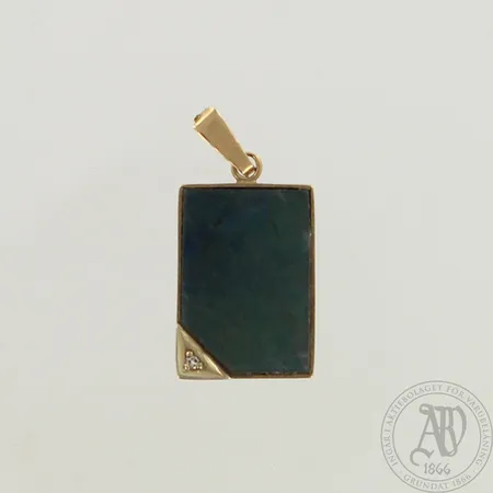 Spektroliittiriipus timantilla 1xn.0.005ct, korkeus 25mm, 585br, paino 2,4g 