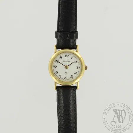 Kultarannekello Geneve, Ø 22mm, 585br, paino 13,2g, paristo loppunut