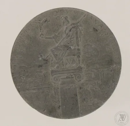 Muistomitali, Till minne af Olympiska Spelen Stockholm 1912, terästä