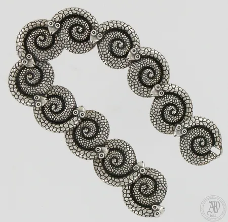 Rannekoru Kalevala Koru, Vaskitsa, pituus 180mm, leveys 18mm, 925, paino 32,1g