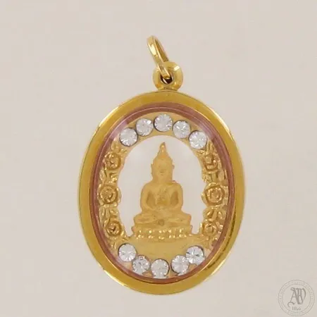 Buddha-riipus, korkeus 25mm, 750br, paino 2,3g