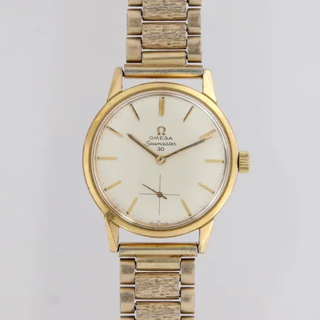 Teräsrannekello, Omega Seamaster 30, mekaaninen, taulun Ø 35mm, pientä kulumaa
