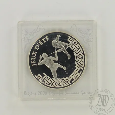 Hopearaha, France 1 ½ Euroa, 2006 Beijing Olympics 2008, 925, paino 22,5g 
