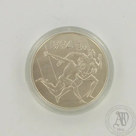 Juhlaraha, Yleisurheilun EM-kisat 1994, nimellisarvo 100 Markkaa, 925, paino 24,4g 