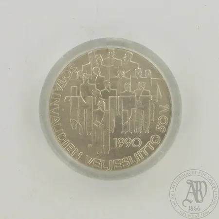Juhlaraha Sotainvalidien Veljesliitto 50 v 1990, 830, paino 24,5g 
