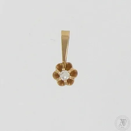 Timanttiriipus 1xn.0.03ct, korkeus ja leveys 10mm ja 5mm, 585, paino 0,2g