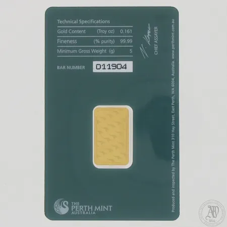 Kultaharkko The Perth Mint Australia, 999, paino 5,0g