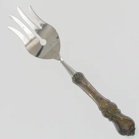 Kakkuhaarukka, pituus 21cm, kaiverrettu, Romantiikka, 830br, paino 53,9g Paino: 53,9g