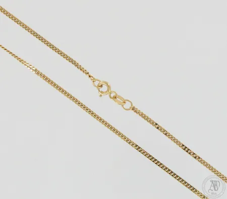 Panssarikaulaketju, pituus 50cm, leveys 2mm, 585, paino 5,1g