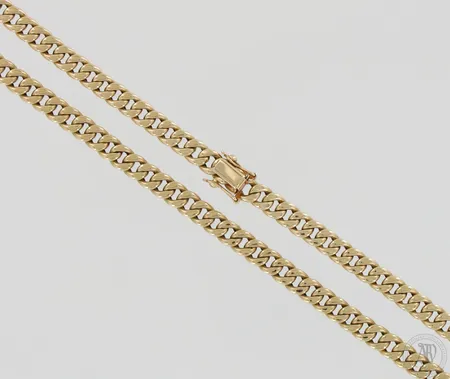Panssarikaulaketju, ontto, pituus 51cm, leveys 6mm, 585, paino 25,7g