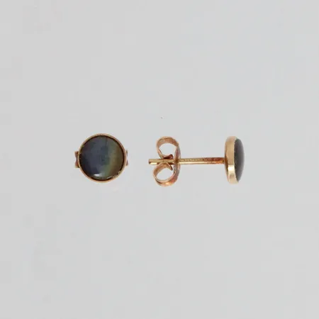 Spektroliitti-korvakorut, Ø 6mm, 585br, paino 0,6g