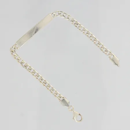 Laattaranneketju, kaiverrettu, pituus 203mm, 925, paino 11,5g