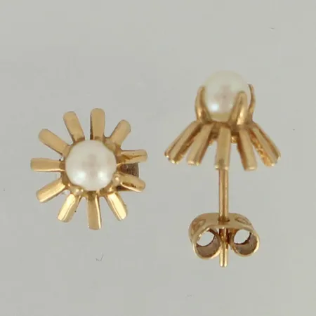 Helmikorvakorut, Ø 9mm, 585br, paino 1,8g