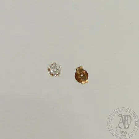 Pariton timanttikorvanappi 1xn.0.10ct, 585, paino 0,4g
