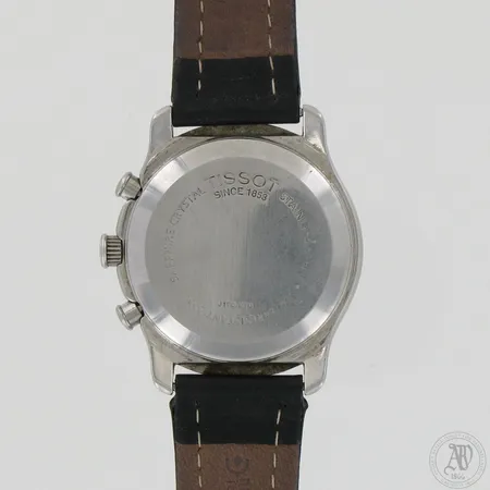 Miesten teräsrannekello Tissot PR 50 nahkarannekkeella, quartz, pituus ja halkaisija 210mm ja 40mm. Suositellaan huoltoa. 