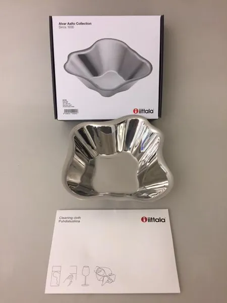 Teräsvati, Iittala, design Alvar Aalto, 50x182mm, laatikko, uusi