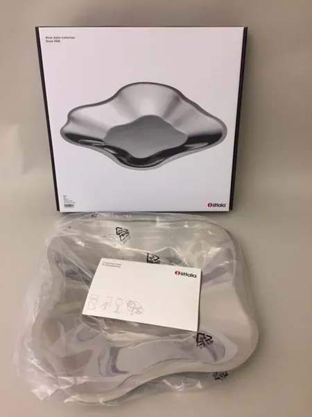 Teräsvati, Iittala, design Alvar Aalto, 358 mm, laatikko, uusi