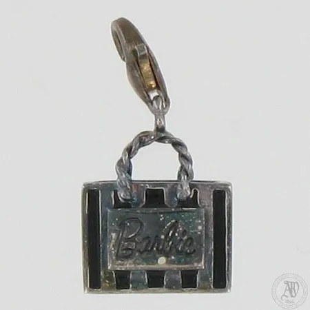 Emaloitu riipus, korkeus 29mm, Barbie bag design Thomas Sabo, 925br, paino 6,5g