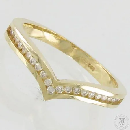 Timanttisormus 23xn.0.005ct, koko16¾, 585, paino 2,5g