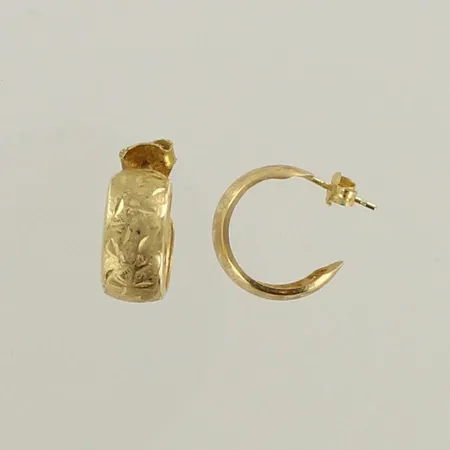 Kuvioidut korvarenkaat, Ø15mm, 585, paino1,6g 