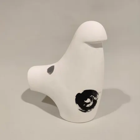 Keramiikkalintu, Lintu-pilli For Artek, design Jopsu Ramu/Musuta, korkeus 21cm. Lähetetään postipakettina.