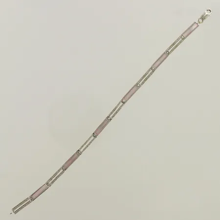 Kivirannekoru, pituus 185mm, 585br valkokulta, paino 5,8g 