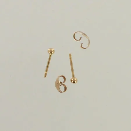 Vialliset korvakorut, 585, paino 0,6g 