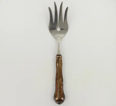 Kakkuhaarukka Chippendale, pituus 210mm, pieniä käytön jälkiä, 830br, paino 62,3g 