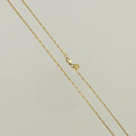 Kaulaketju, pituus 54,1cm, leveys 1mm, 585, paino 4,2g