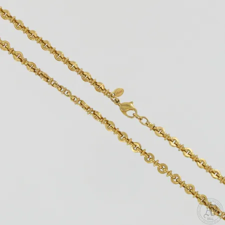 Kaulaketju, pituus 56cm, Monet, kullattua metallia. 