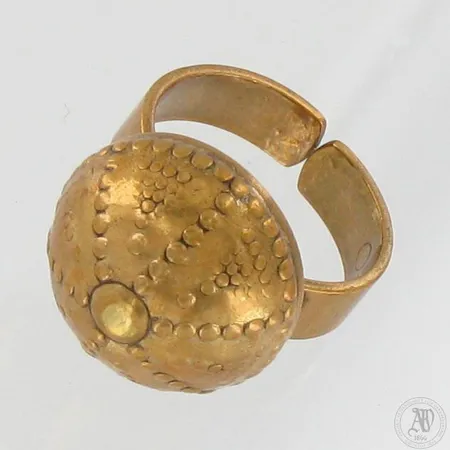 Sormus, Kalevala Koru, Halikon käätykorut, koko muunneltavissa ja Ø 20mm, pronssia.  