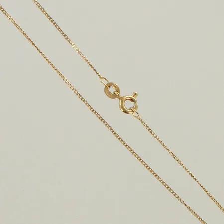 Kaulaketju, leveys 1mm, pituus 38,5cm, 585, 1,3g