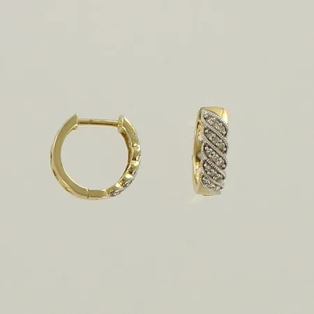 Timanttikorvarenkaat 30xn.0.005ct, korkeus 13mm,  585, paino 2,2g 