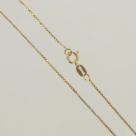 Venetsia-kaulaketju , leveys 1mm,  pituus 41cm, 585 , paino 1,8g