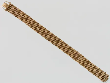Rannekoru, yksi lenkki poikki, pituus 200mm, leveys 14mm, 585, paino 30,3g