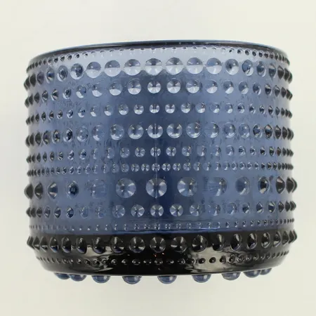 Tuikkulyhty Iittala, Kastehelmi, korkeus 64mm, tumman sininen