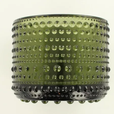 Tuikkulyhty Iittala, Kastehelmi, korkeus 64mm, tumman vihreä