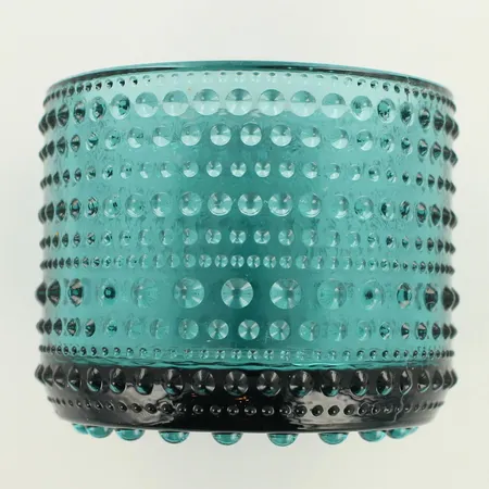 Tuikkulyhty Iittala, Kastehelmi, korkeus 64mm, merensininen