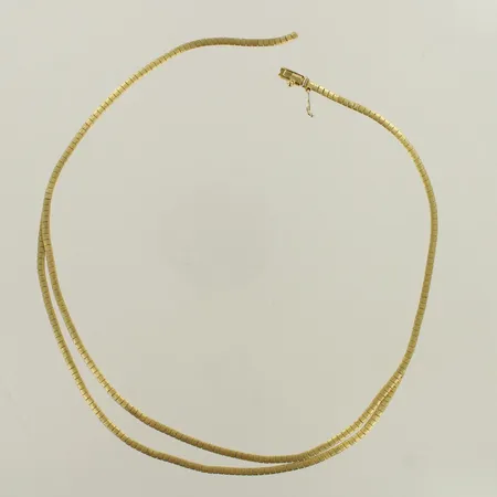 Viallinen kaulaketju, 585, paino 15,9g 