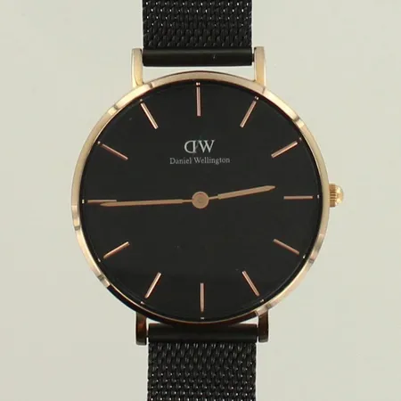 Teräsrannekello Daniel Wellington, Classic Petite Ashfield, taulun Ø 32mm, Rose Gold, Quartz, lasissa naarmu, laatikko