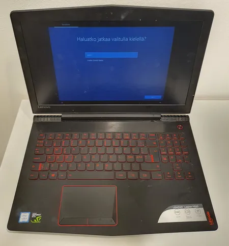 Pelikannettava Lenovo Legion Y520, 15.6", Intel® Core i5-7300HQ prosessori, Nvidia GTX 1050, 2 GB, 8 GB DDR4 RAM, 1 TB HDD, ostokuitti , 5.9.2018 (takuu 24kk), käytön jälkiä, virtajohto
