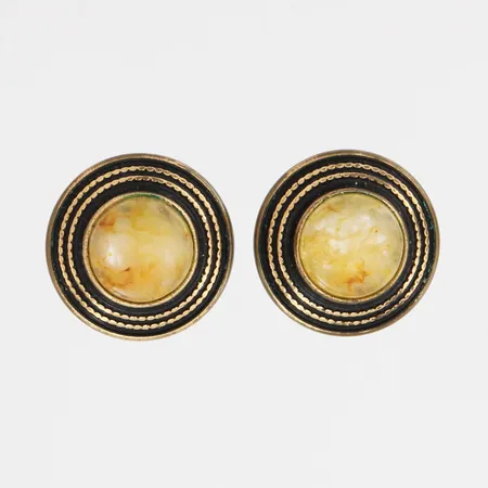 Kivikorvakorut, Kalevala Koru, Ø 18mm, pronssia, taustat 925  Paino: 0 g