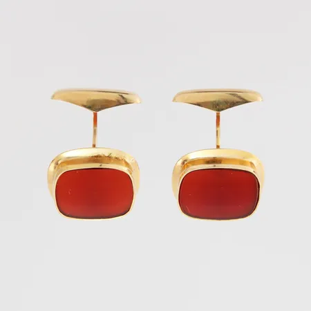 Kivikalvosinnapit, kaiverrettu, mitat 17x17mm, 585br, paino 7,7g